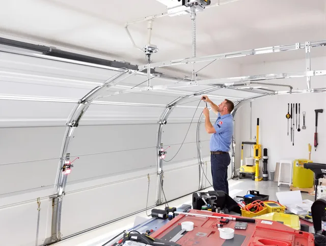 Garage door cable repair service by Streetsboro Garage Door Repair in Streetsboro