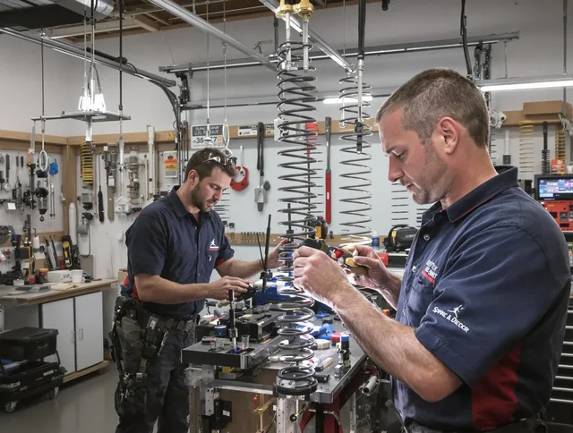 Garage door spring repair service by Streetsboro Garage Door Repair in Streetsboro