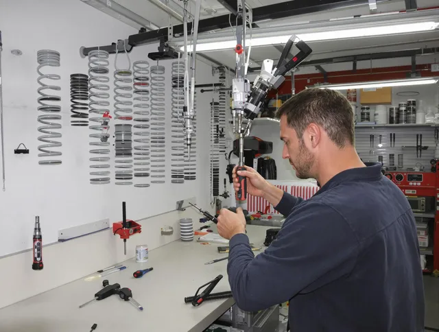 Streetsboro Garage Door Repair safety certified technician performing precision spring replacement in Streetsboro